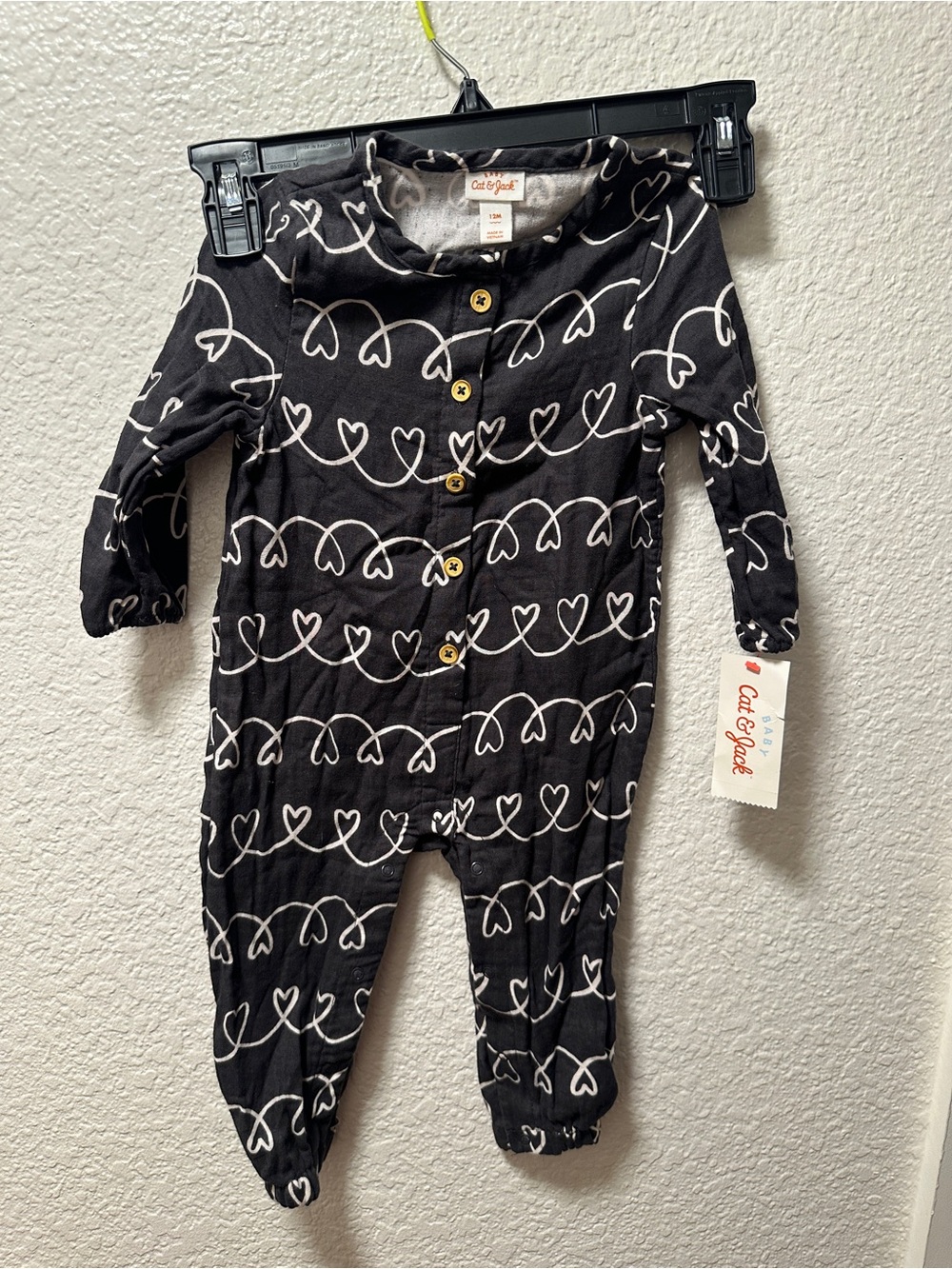 Cat & Jack Baby Girls onesie 12M